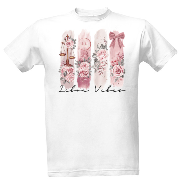 Tričko s potiskem Libra Vibes (Váhy)
