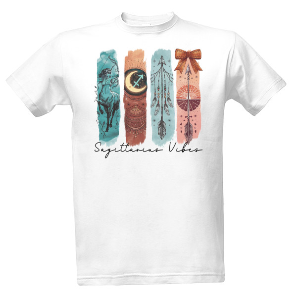 Tričko s potiskem Sagittarius Vibes (Střelec)
