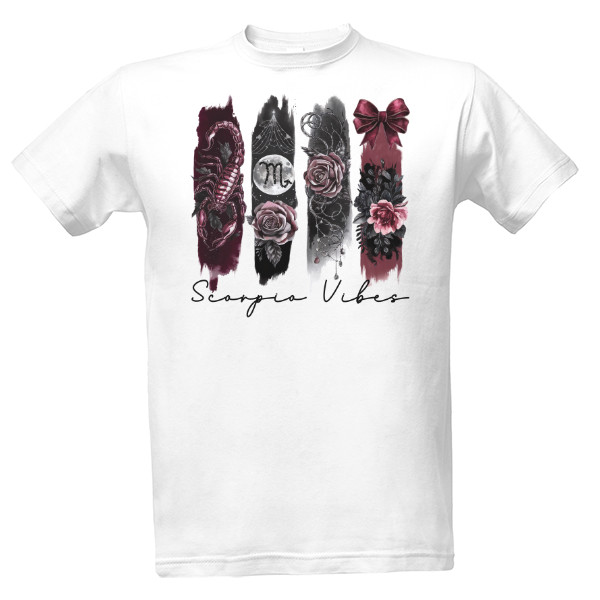 Tričko s potiskem Scorpio Vibes (Štír)