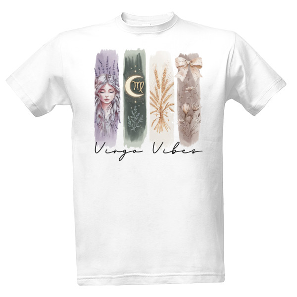 Tričko s potiskem Virgo Vibes (Panna)