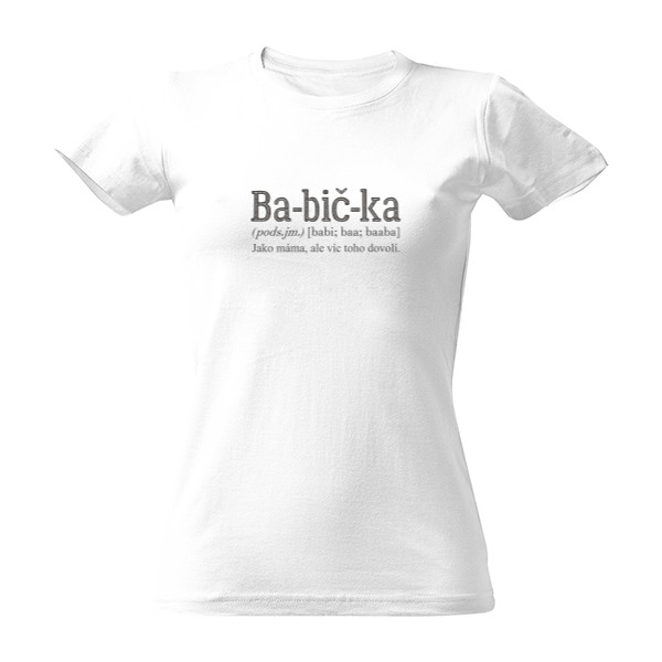 Tričko s potiskem Babička