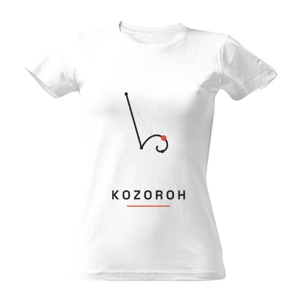 Tričko s potiskem Kozoroh – znamení zvěrokruhu (dámské)