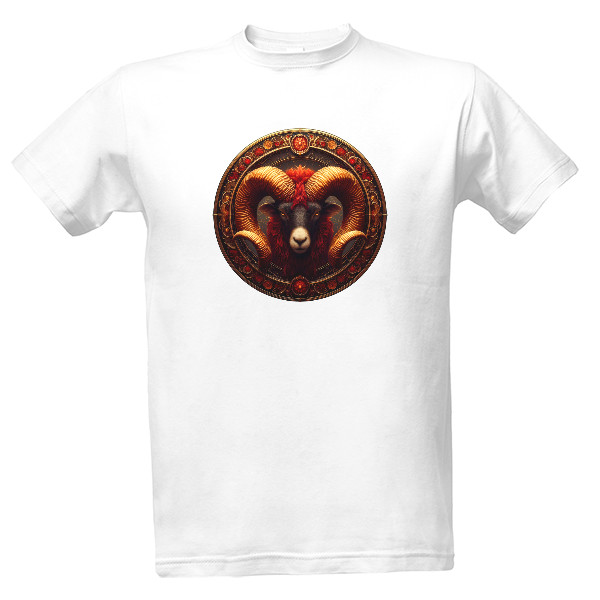 Tričko s potiskem Znamení Zvěrokruhu – Beran – Klasický Design