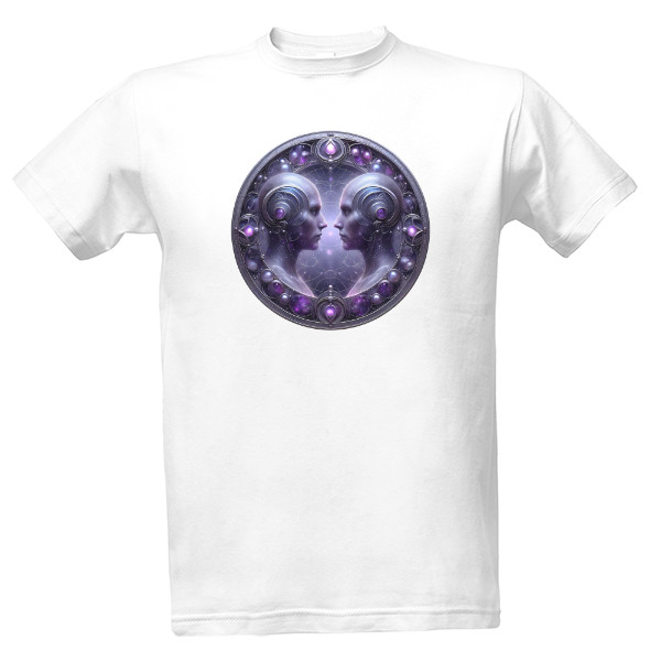 Tričko s potiskem Znamení Zvěrokruhu – Blíženci – Klasický Design