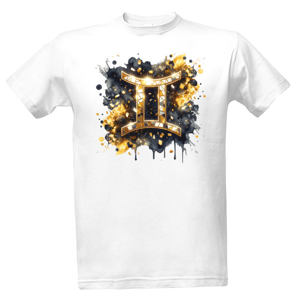 Tričko s potiskem Znamení Zvěrokruhu – Blíženci – Moderní Design