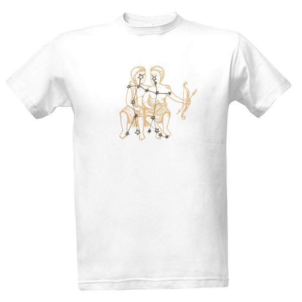 Tričko s potiskem Znamení Zvěrokruhu – Blíženci – Tradiční