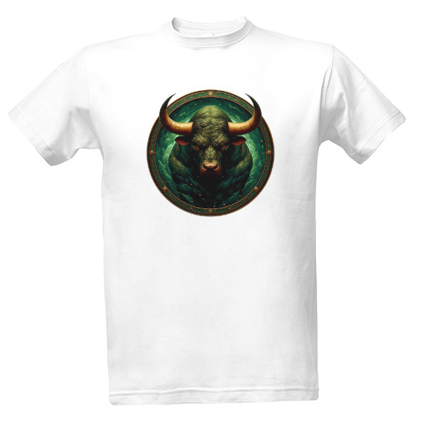 Tričko s potiskem Znamení Zvěrokruhu – Býk – Klasický Design
