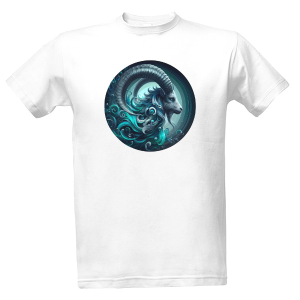 Tričko s potiskem Znamení Zvěrokruhu – Kozoroh – Klasický Design