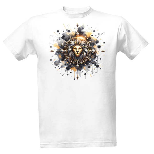 Tričko s potiskem Znamení Zvěrokruhu – Lev – Moderní Design