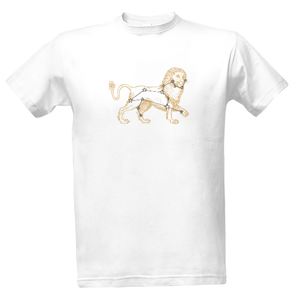 Tričko s potiskem Znamení Zvěrokruhu – Lev – Tradiční