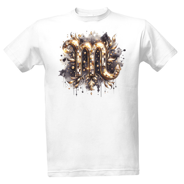 Tričko s potiskem Znamení Zvěrokruhu – Štír – Moderní Design