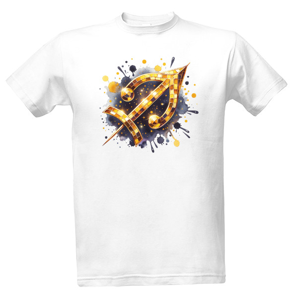 Tričko s potiskem Znamení Zvěrokruhu – Střelec – Moderní Design