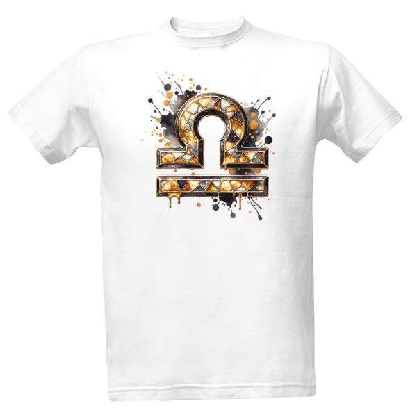 Tričko s potiskem Znamení Zvěrokruhu – Váhy – Moderní Design